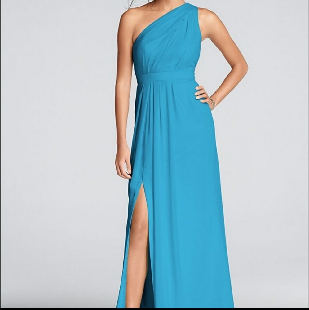 David's Bridal "Oasis" bridesmaid dress